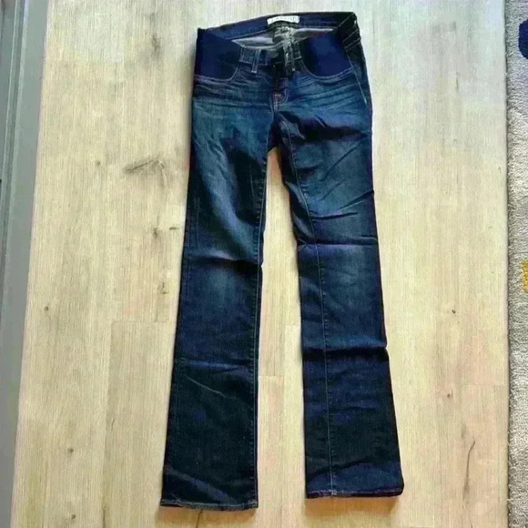 J BRAND MAMA J SIDE PANEL SUPER SKINNY MATERNITY JEANS size 27 - Picture 2 of 5